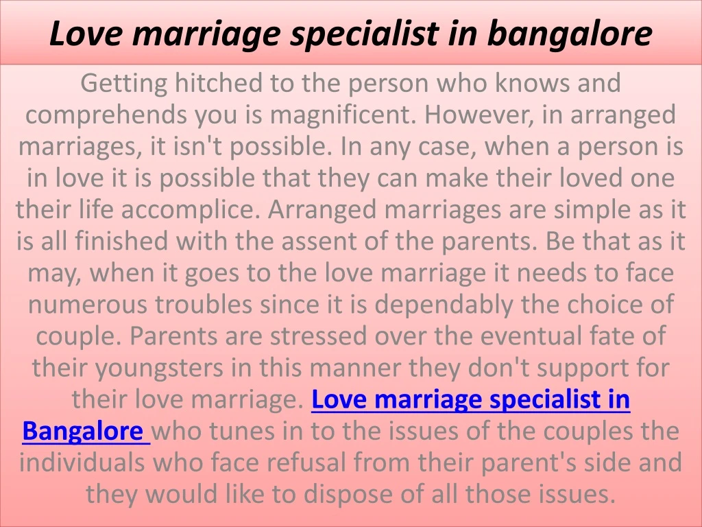 love marriage specialist in bangalore n.