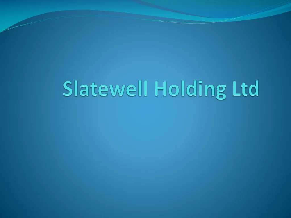 slatewell holding ltd n.