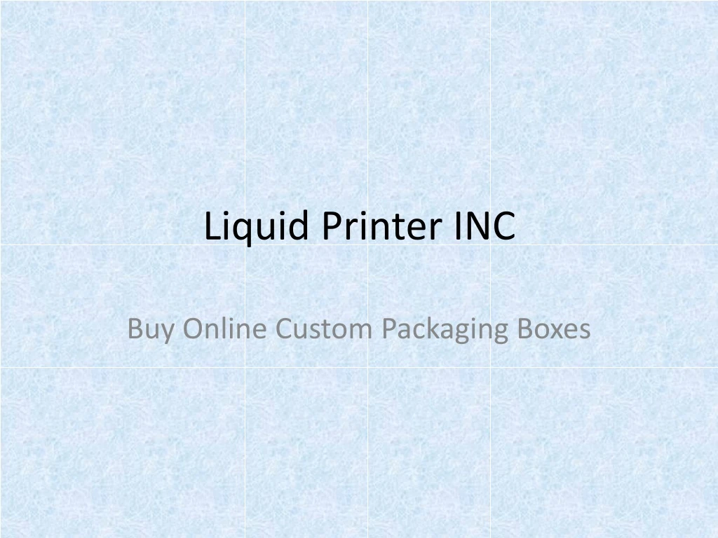 liquid printer inc n.