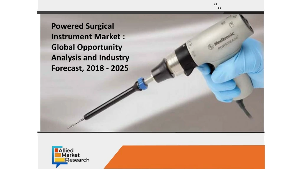 powered surgical instrument market global n.
