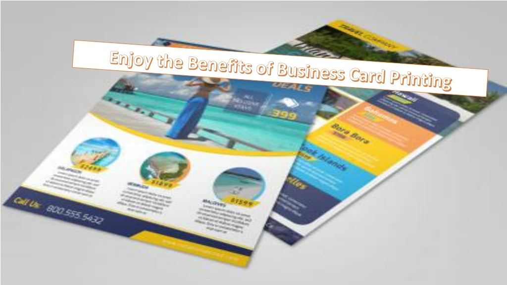enjoy the benefits of business card printing n.