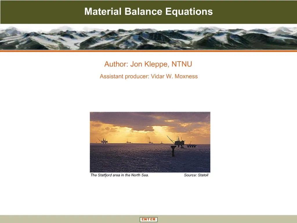 PPT - Material Balance Equations PowerPoint Presentation, free download ...