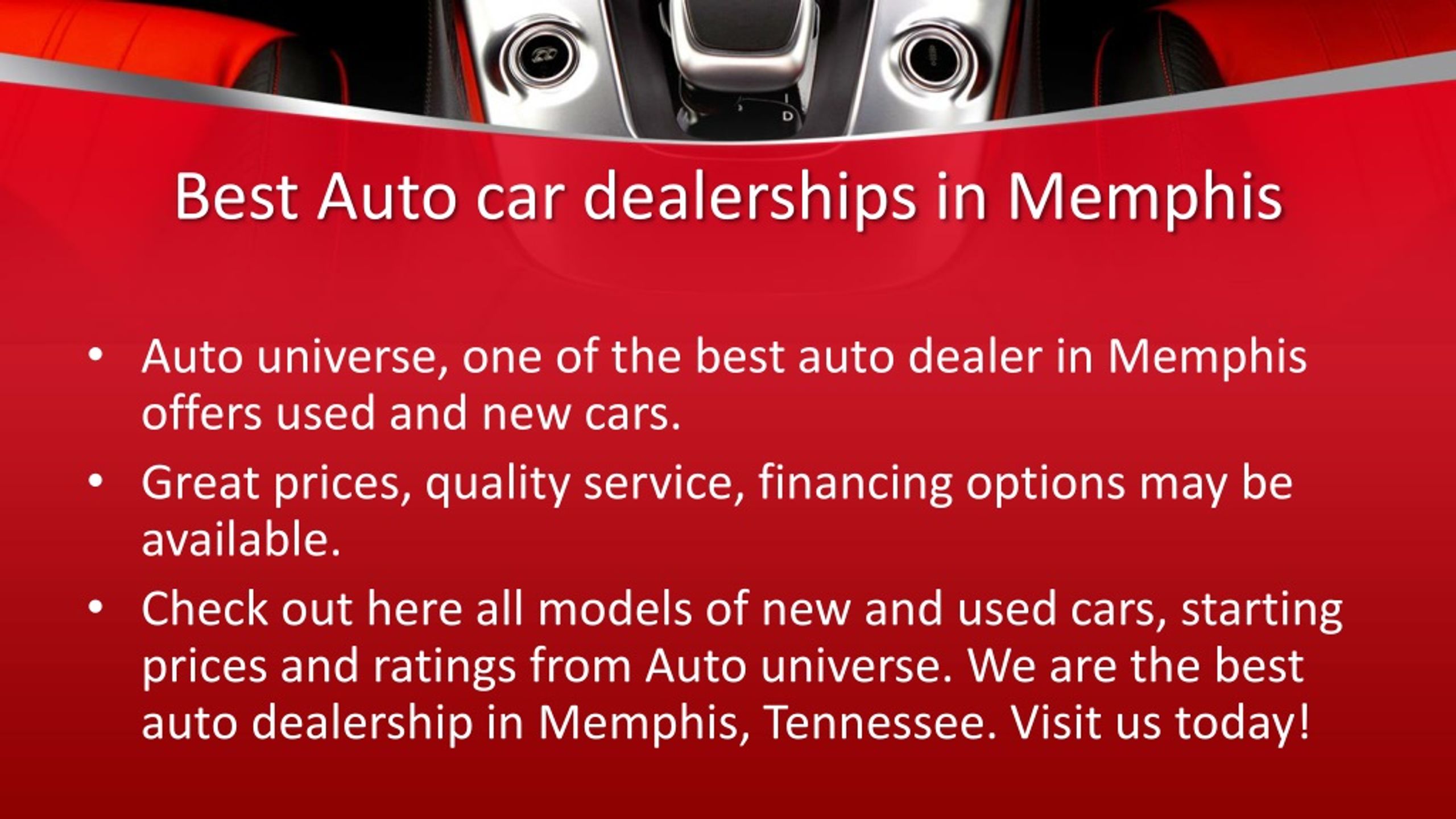 PPT Best Luxury Used Car Dealership In Memphis TN Auto Universe