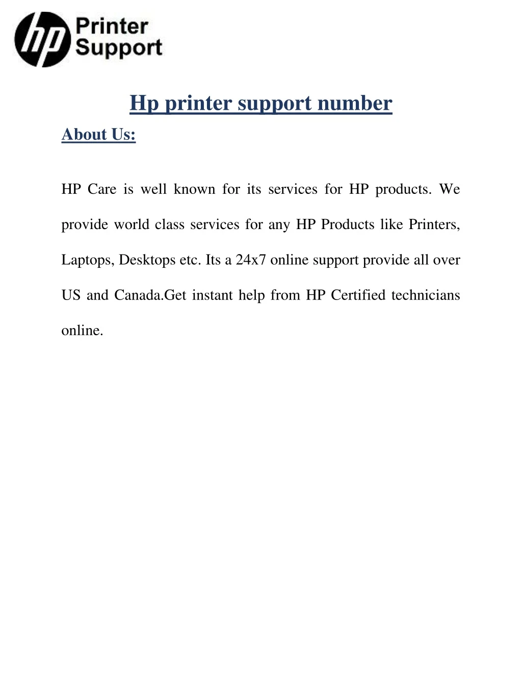 hp printer support number n.