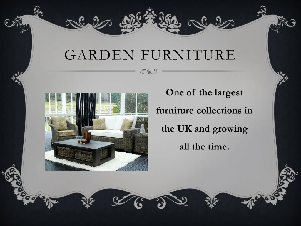 garden furniture n.