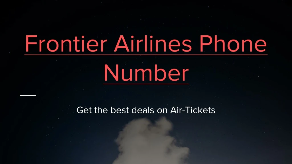 frontier airlines phone number n.