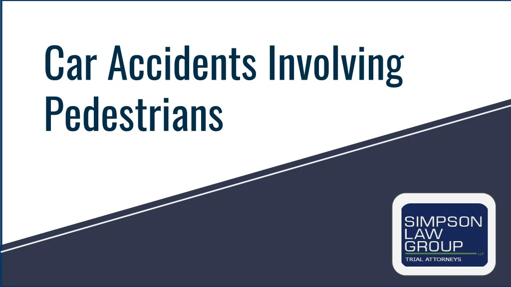 car accidents involving pedestrians n.