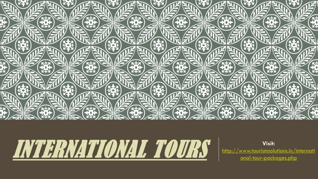 international tours n.