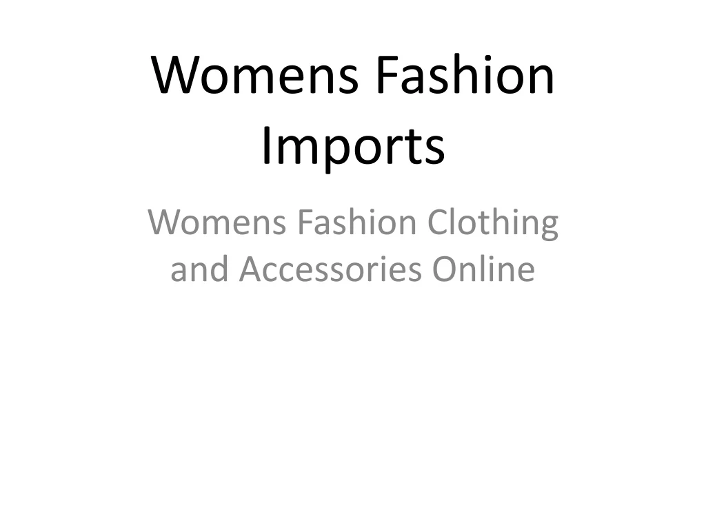 womens fashion imports n.