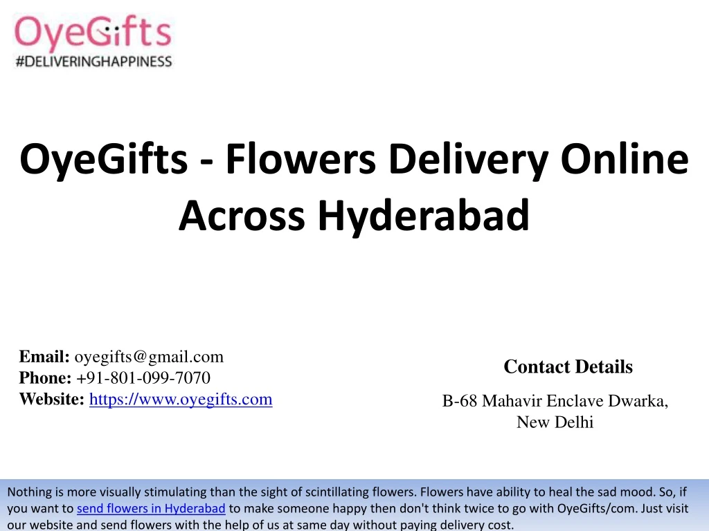 oyegifts flowers delivery online across hyderabad n.