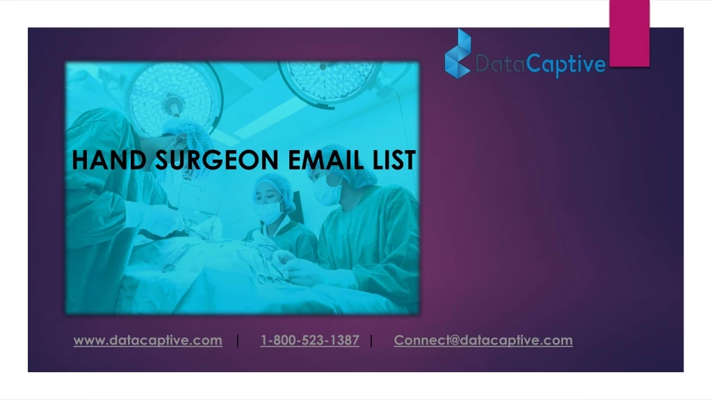 hand surgeon email list n.