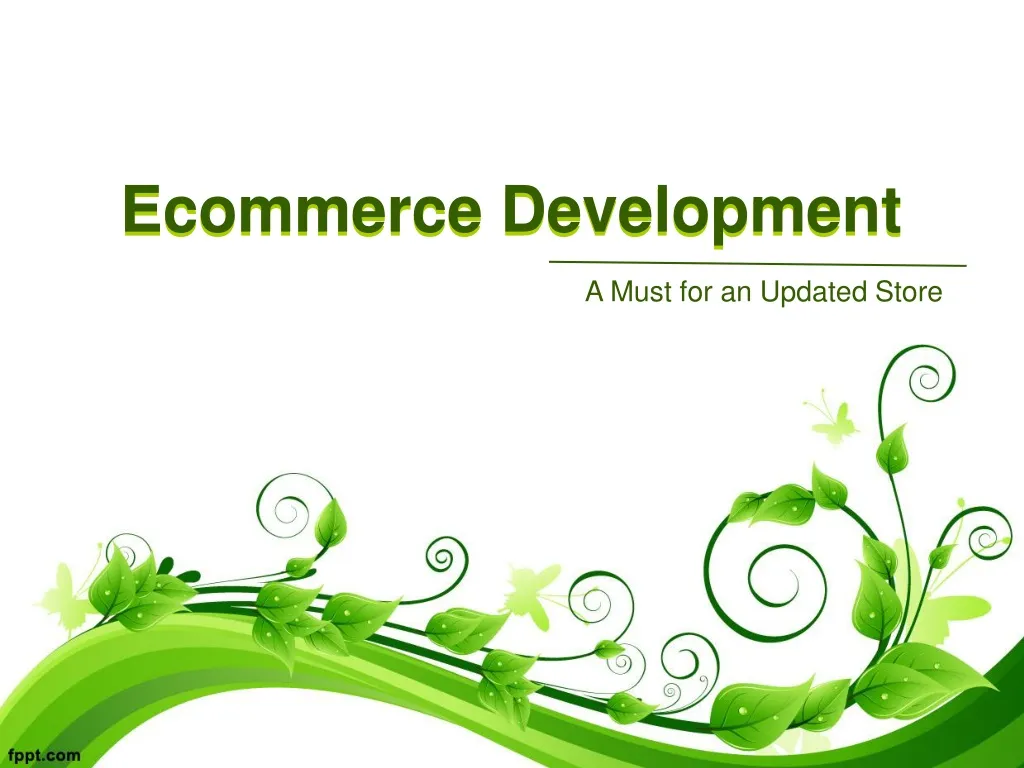 ecommerce development n.