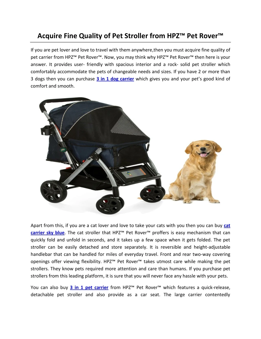 hpz stroller