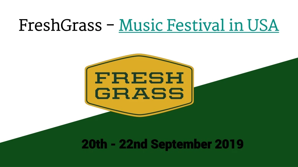 freshgrass music festival in usa n.