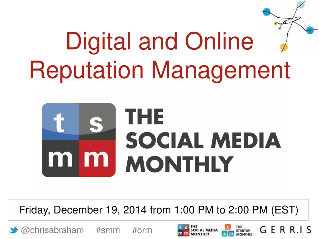 digital and online reputation management n.