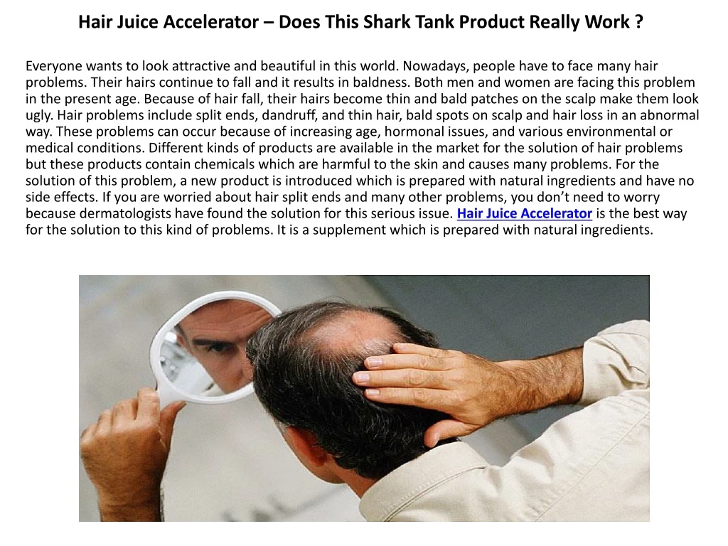 hair juice accelerator does this shark tank product really work n.
