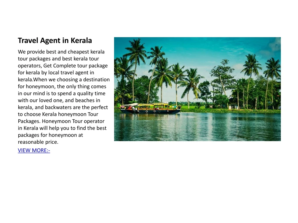 travel agent in kerala n.
