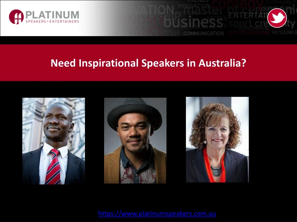 need inspirational speakers in australia n.