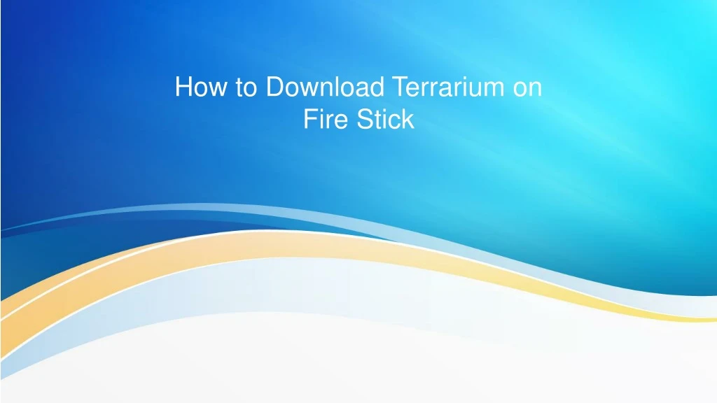 how to download terrarium on fire stick n.