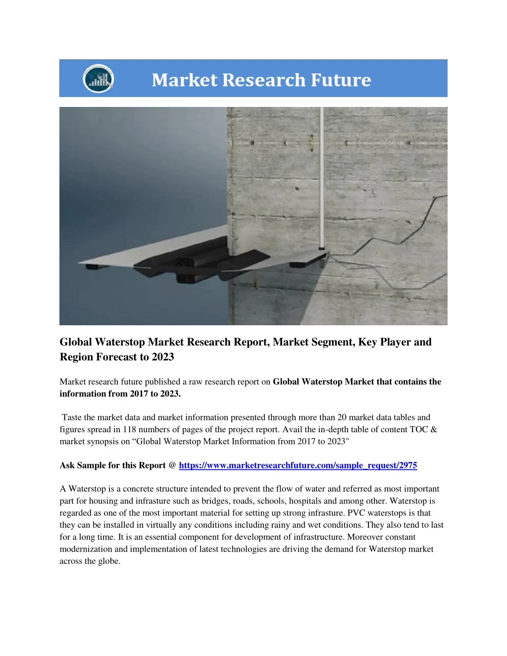 global waterstop market research report market n.