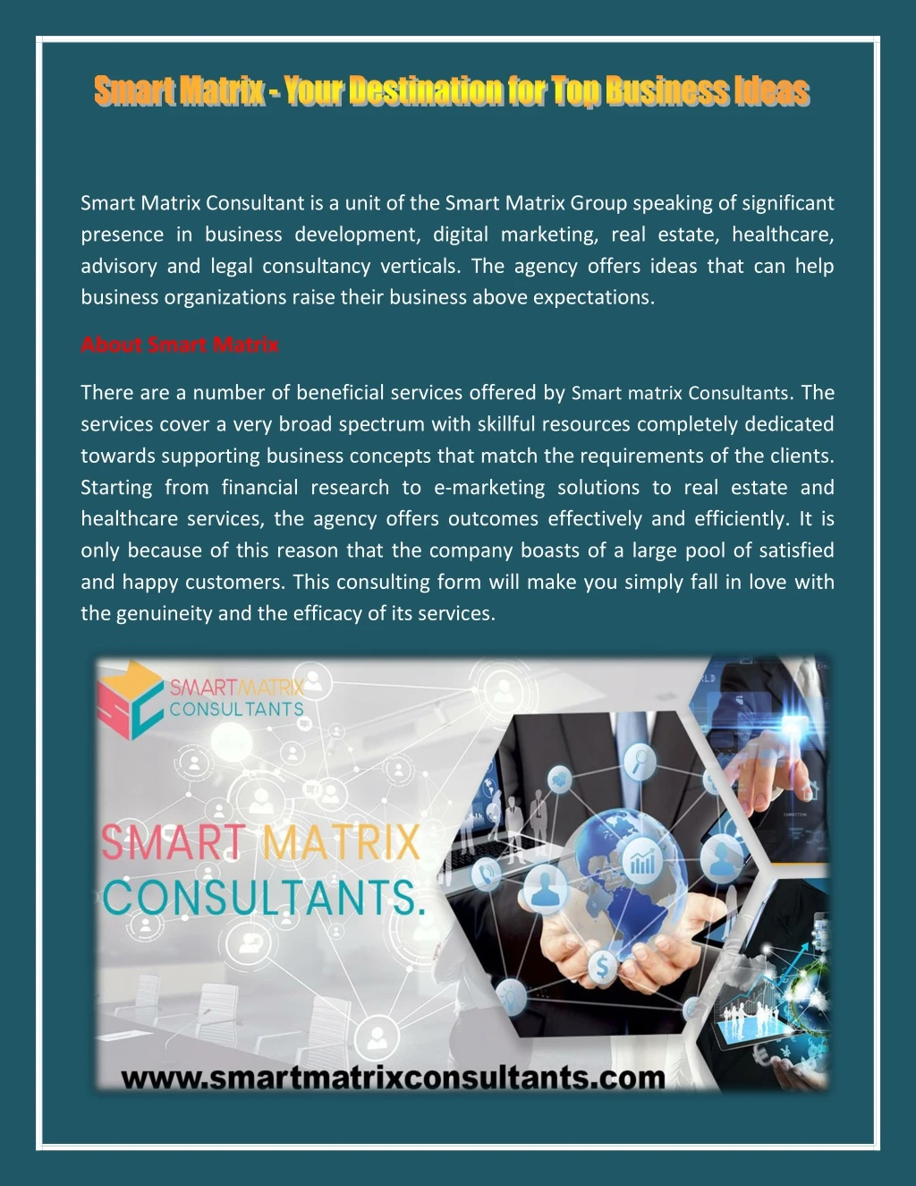 smart matrix consultant is a unit of the smart n.