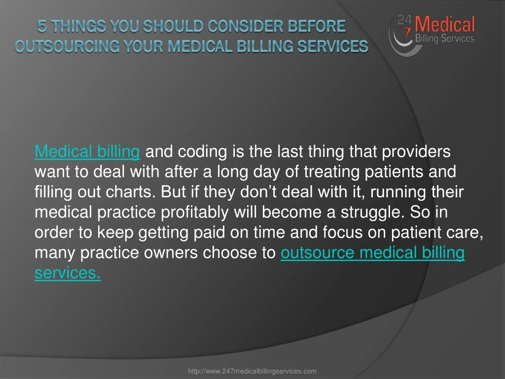 5 things you should consider before outsourcing your medical billing services n.