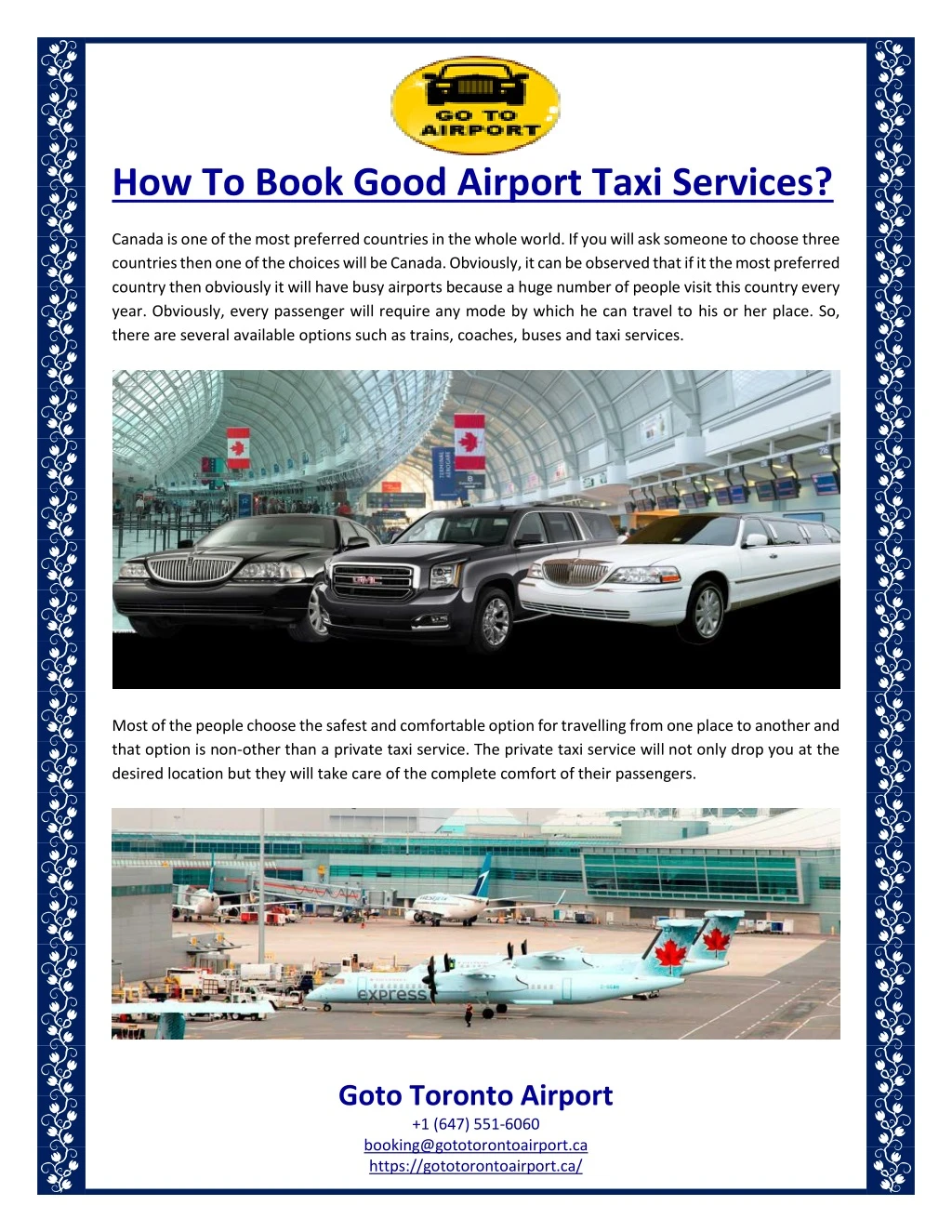 how to book good airport taxi services n.
