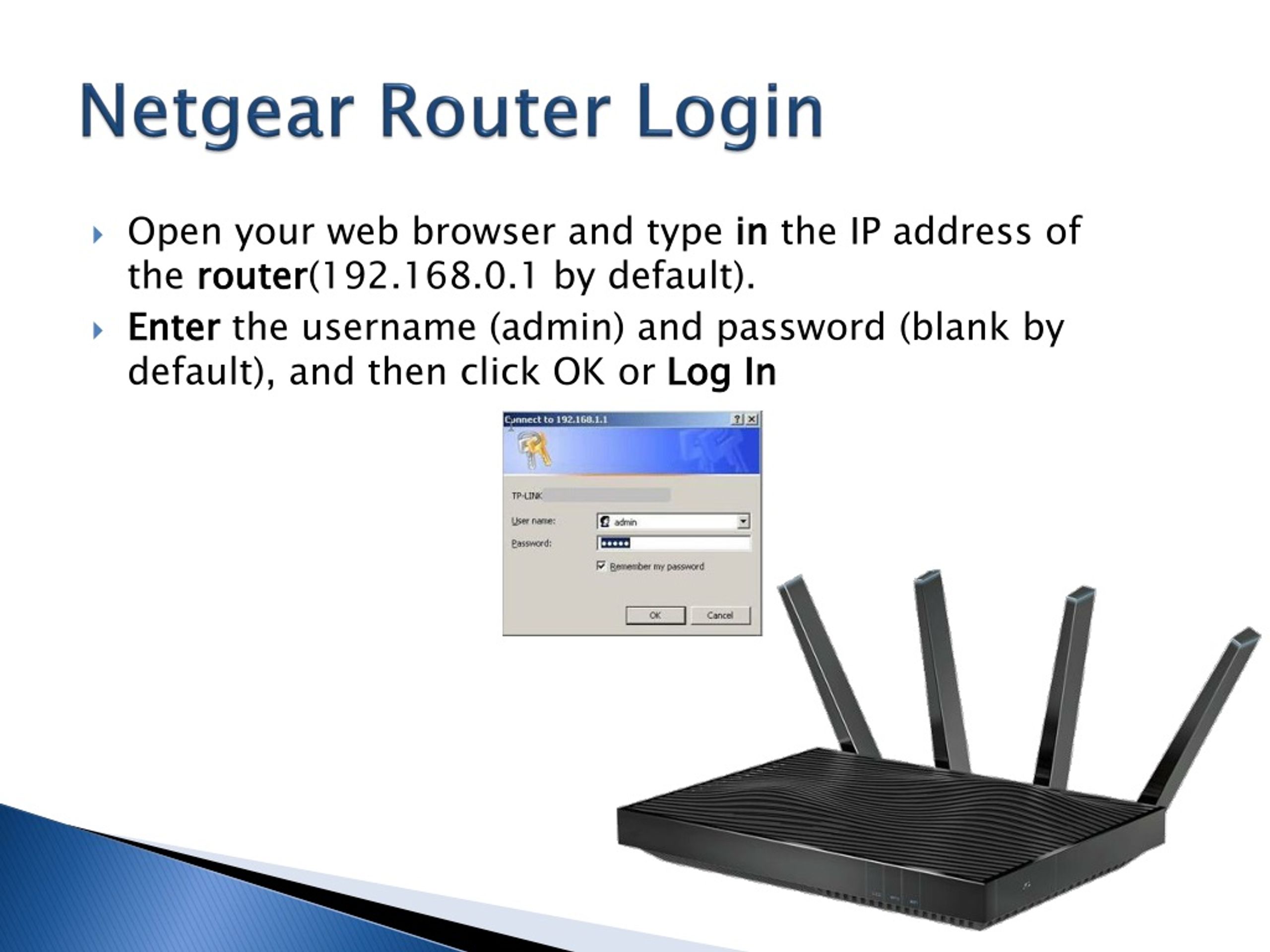 PPT - How to Configure your Netgear Router Login and Setup PowerPoint ...