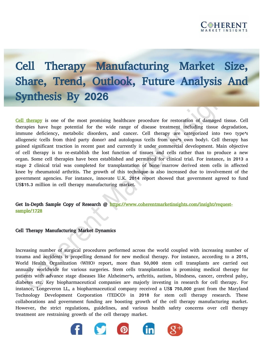 cell therapy manufacturing cell therapy n.