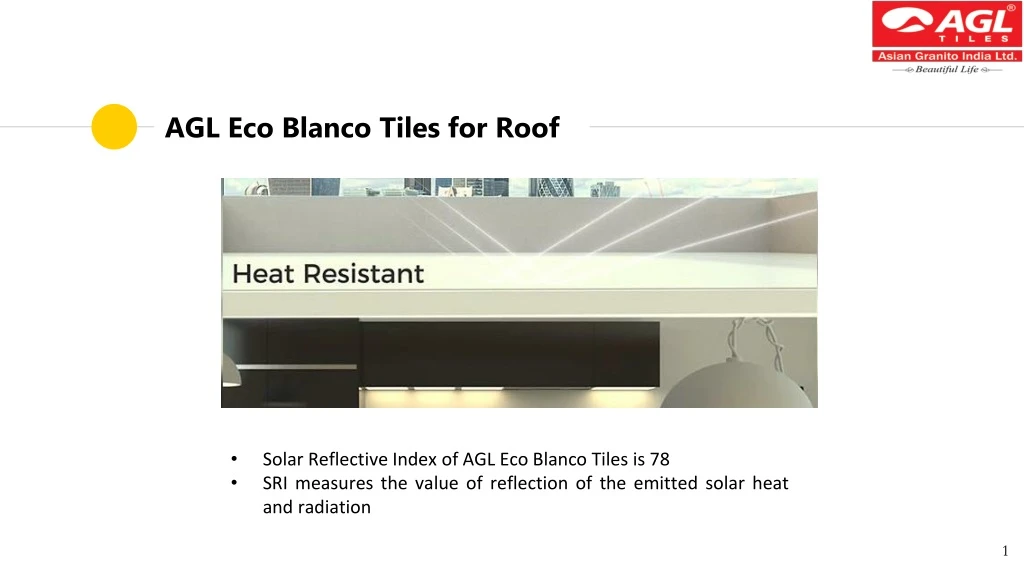 agl eco blanco tiles for roof n.