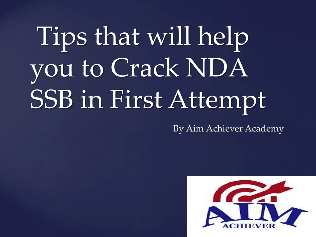 tips that will help you to crack nda ssb in first attempt n.