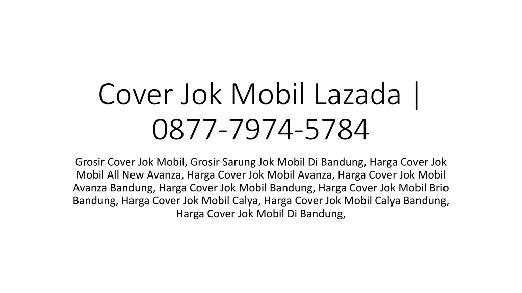 cover jok mobil lazada 0877 7974 5784 n.