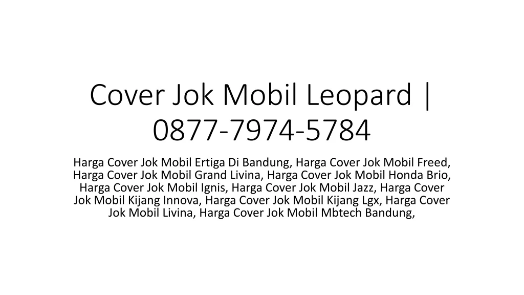 cover jok mobil leopard 0877 7974 5784 n.