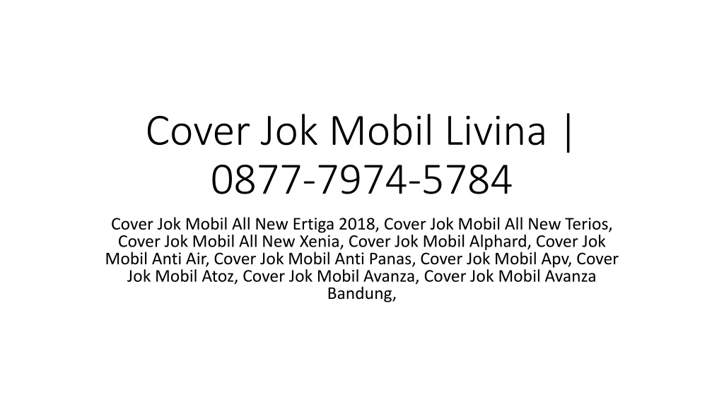 cover jok mobil livina 0877 7974 5784 n.