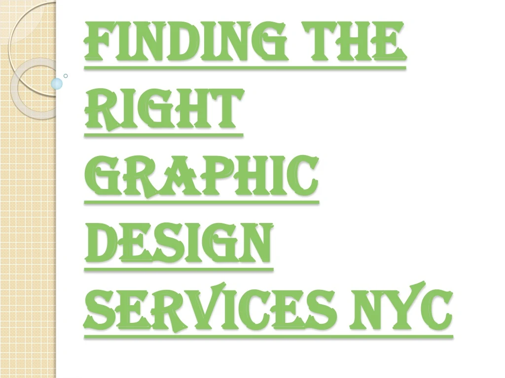 finding the right graphic design services nyc n.