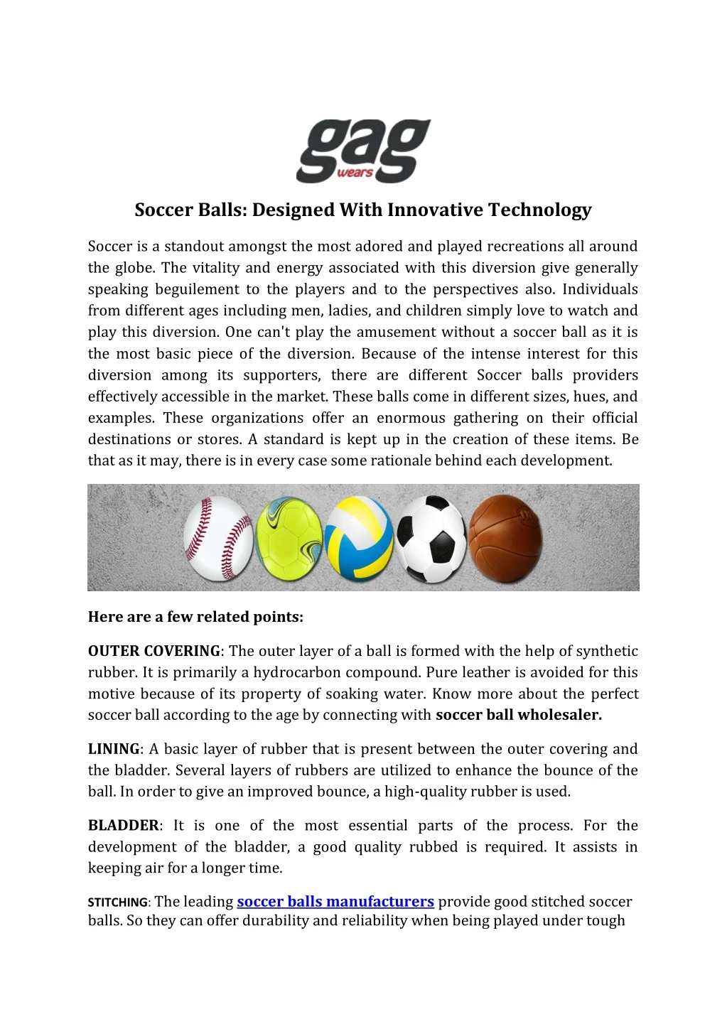 soccer balls designed with innovative technology n.
