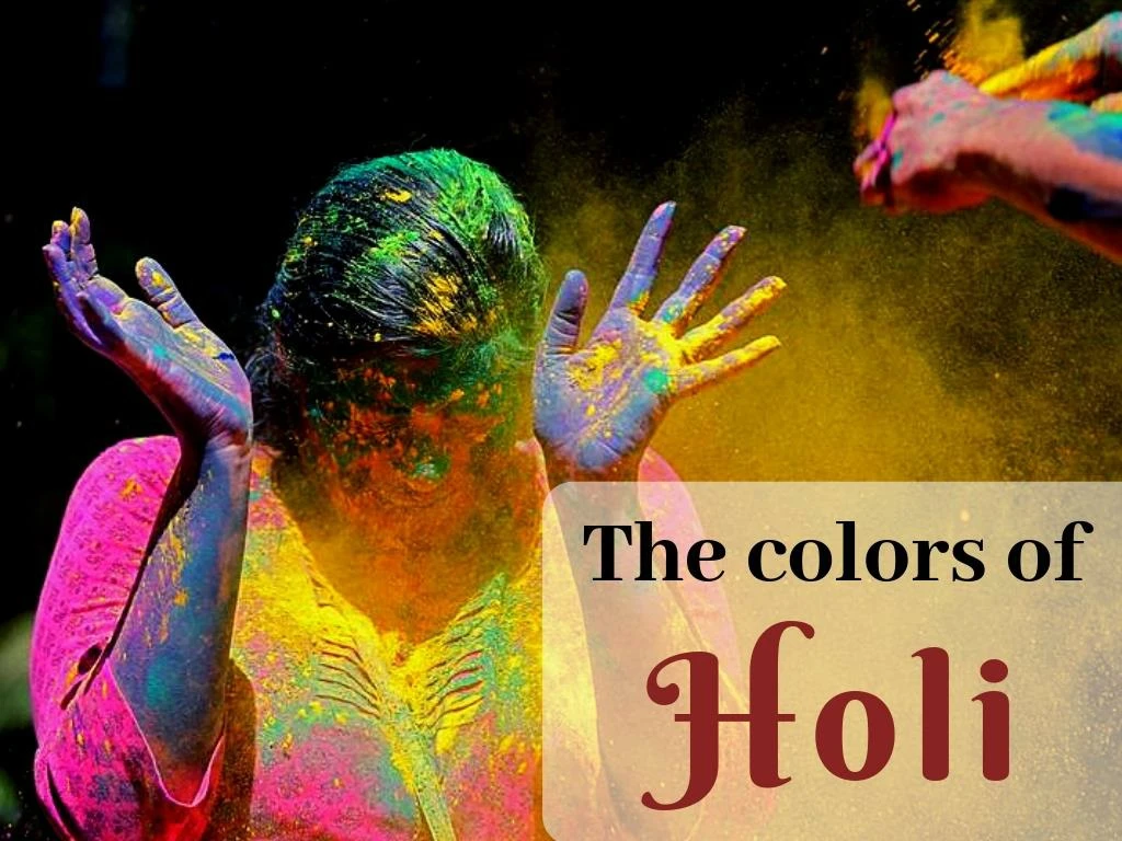 the colors of holi n.