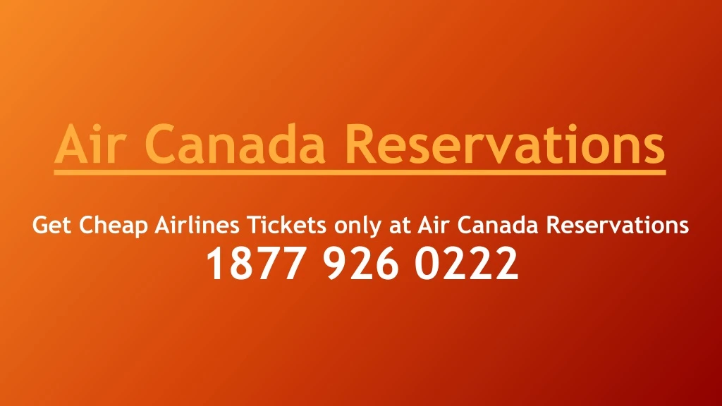air canada reservations n.