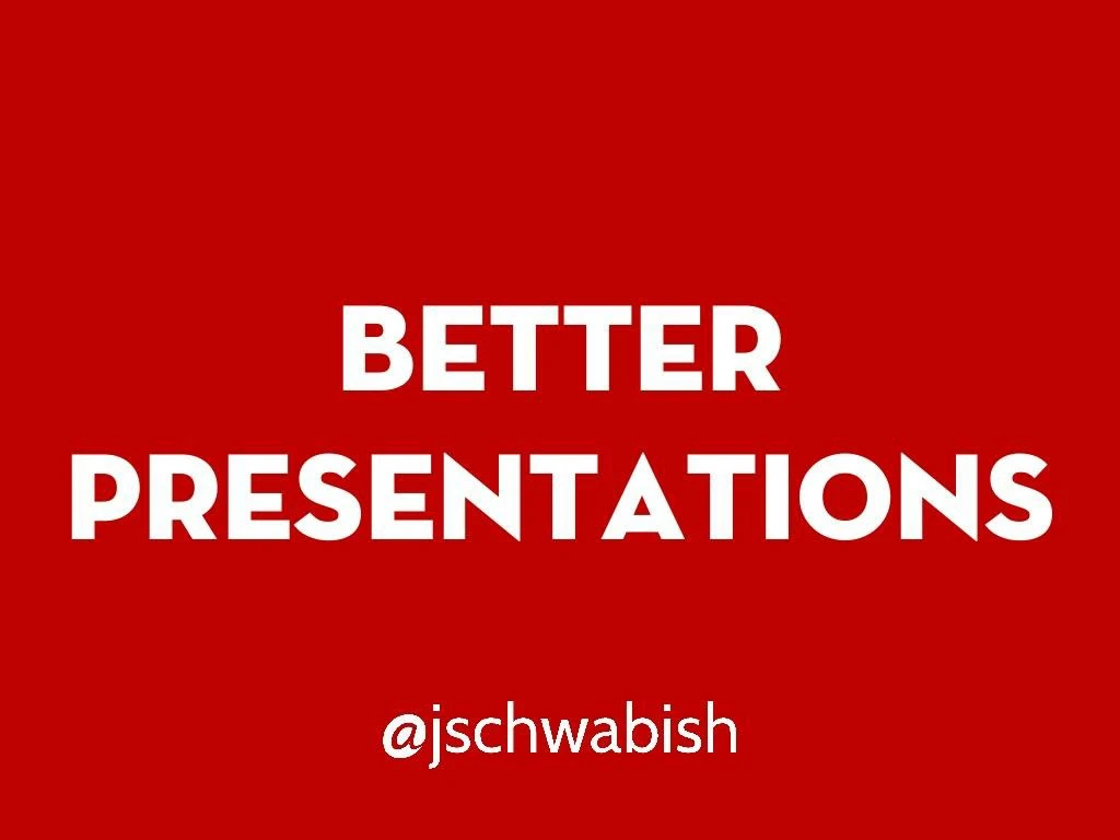 better presentations n.