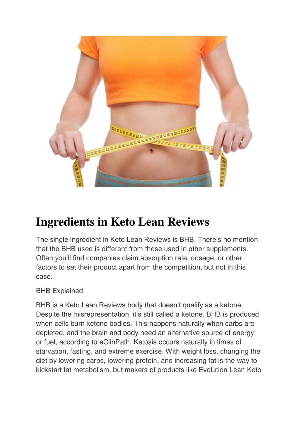 ingredients in keto lean reviews n.
