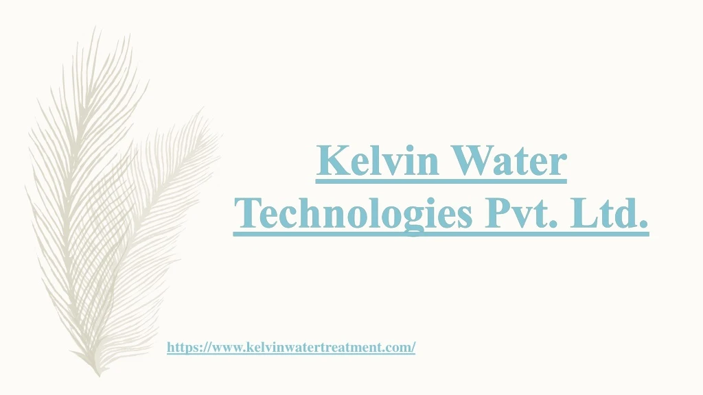 kelvin water technologies pvt ltd n.