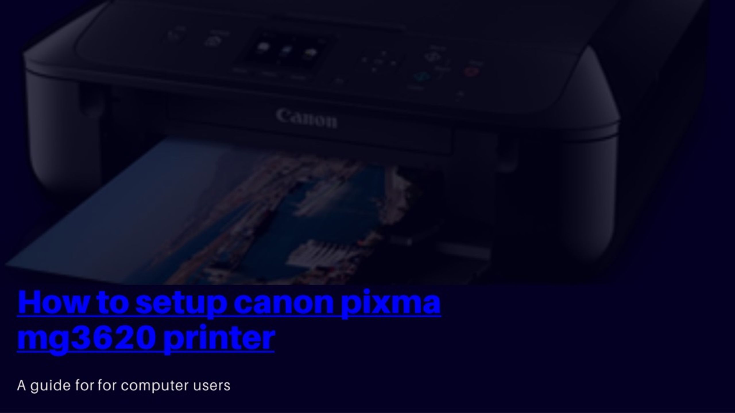 Ppt How To Setup Canon Pixma Mg3620 Printer Powerpoint Presentation Free Download Id8244683 0524