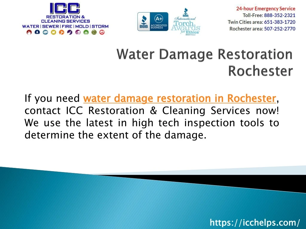 water damage restoration rochester n.