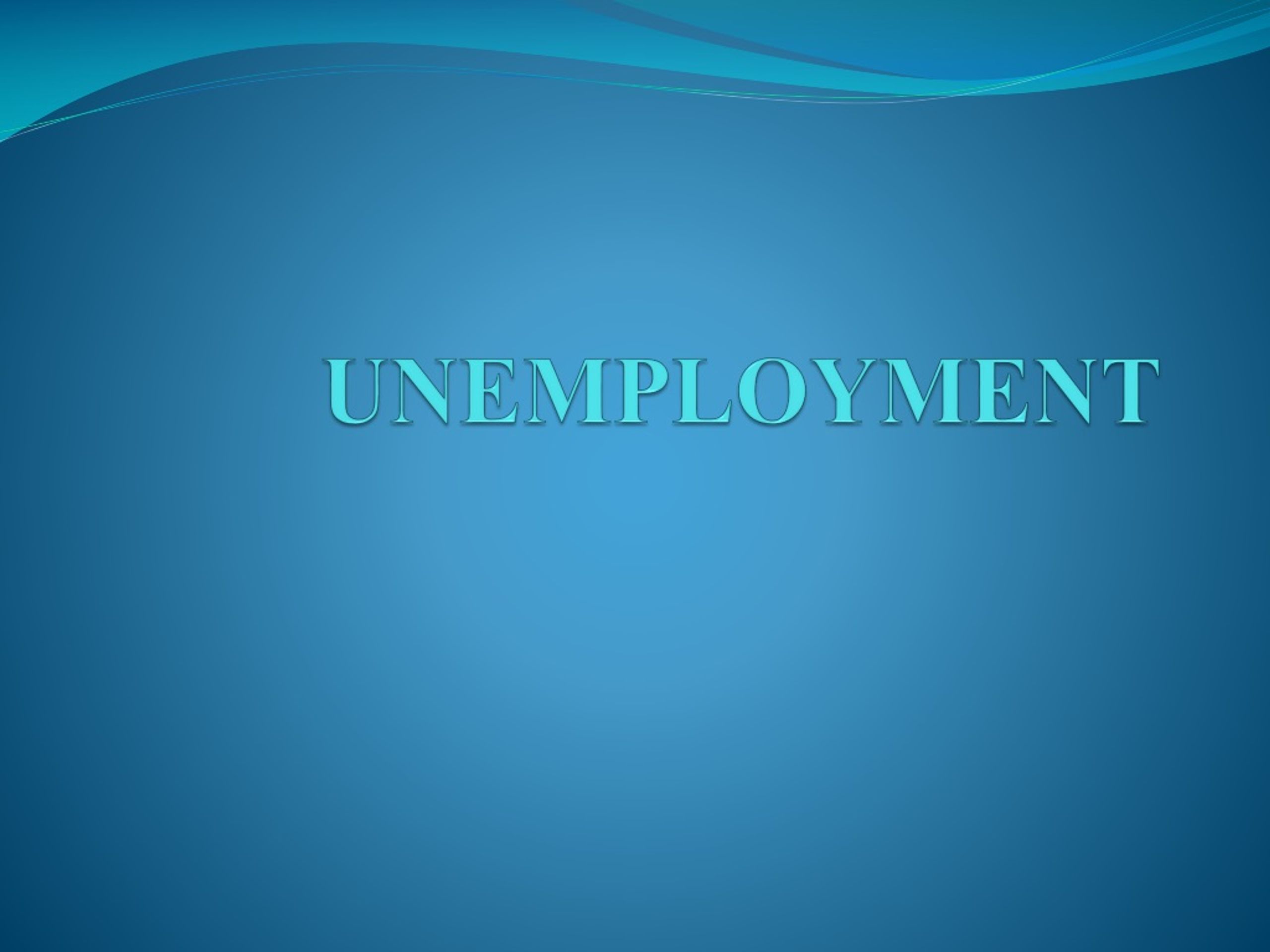 powerpoint presentation on unemployment