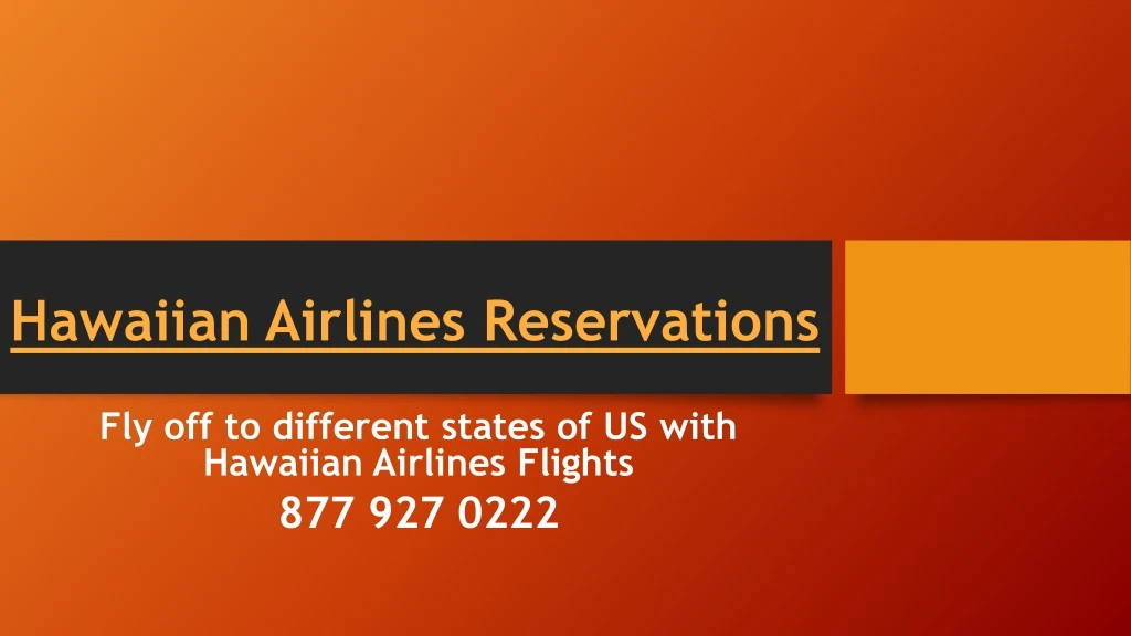 hawaiian airlines reservations n.