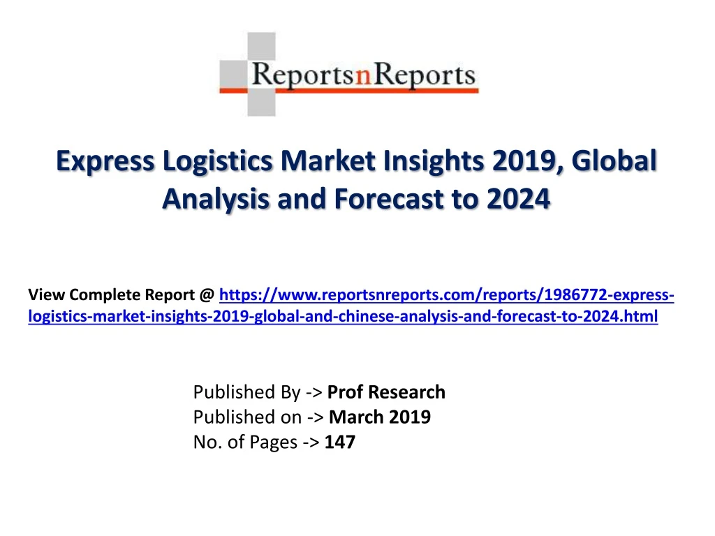express logistics market insights 2019 global n.