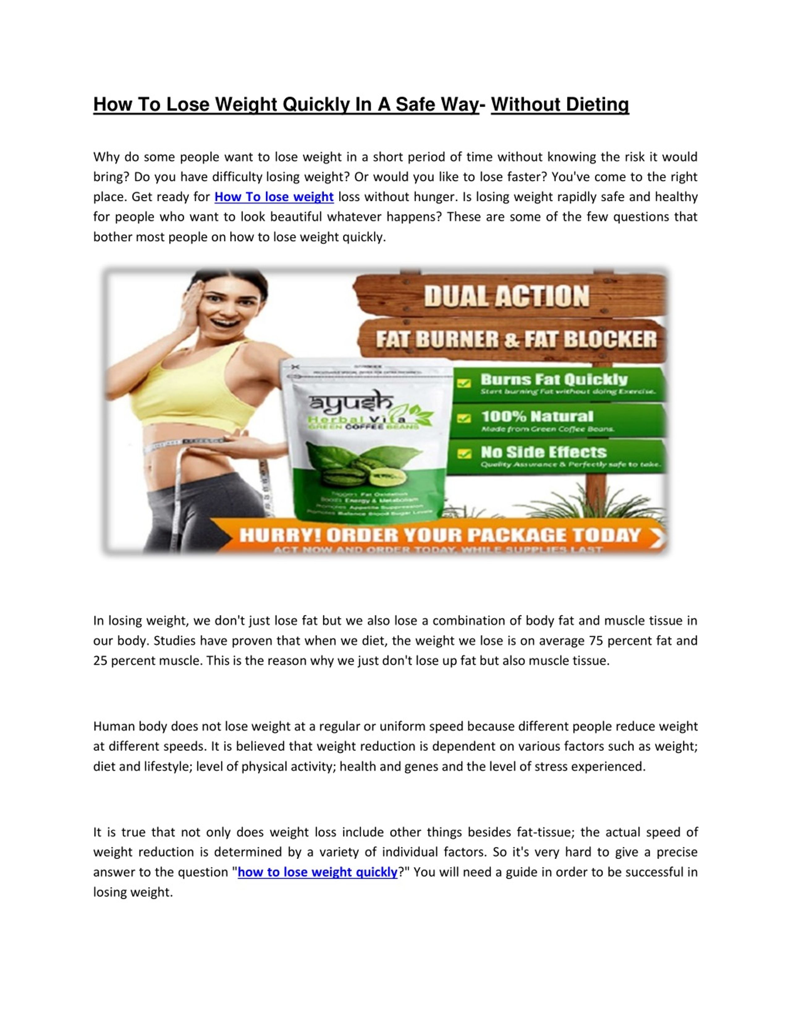 PPT - How to Lose Weight Really Fast at Home PowerPoint Presentation, free  download - ID:8252446