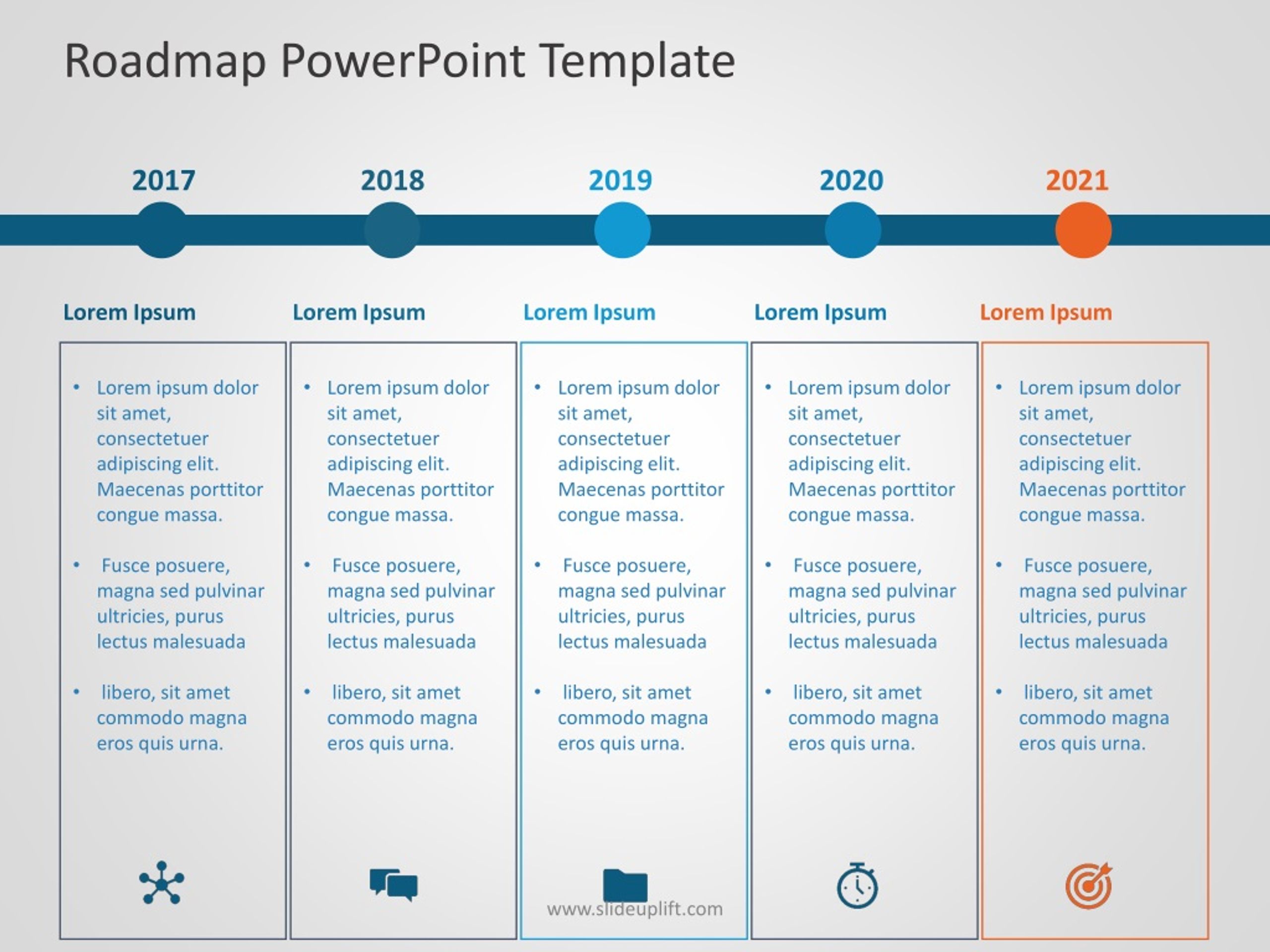 Дорожная карта шаблон powerpoint