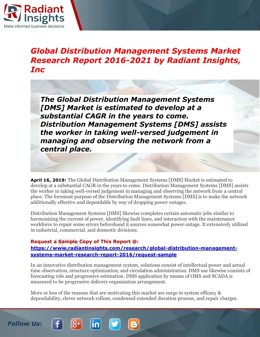 global distribution management systems market n.
