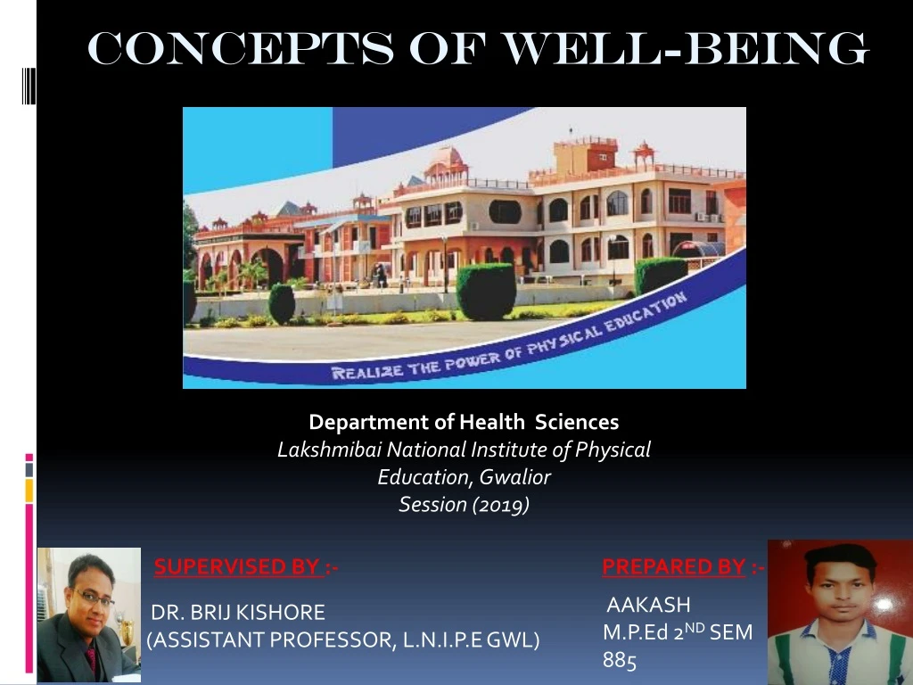 concepts of well being n.